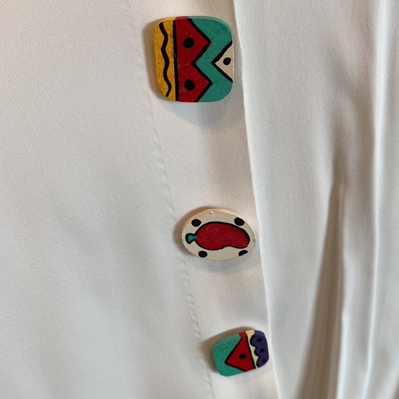 Fiesta Wooden Button Covers (5pcs) with Matching Earrings - Picture 6 of 14